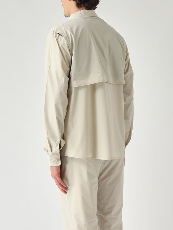 3. Men's Recher shirt in stretch technical fabric Light Beige K-Way k11717