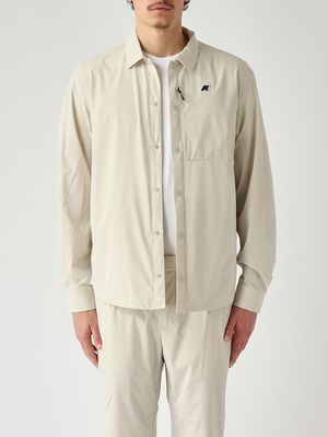 1. Men's Recher shirt in stretch technical fabric Light Beige