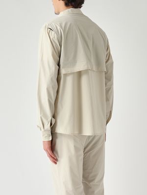 3. Men's Recher shirt in stretch technical fabric Light Beige