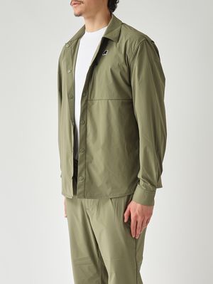 3. Chemise homme Recher en tissu technique extensible Vert mousse