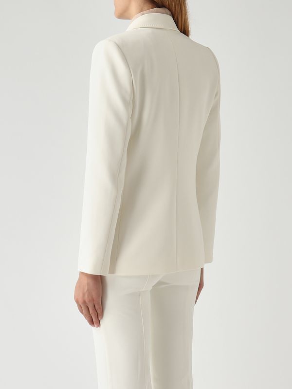 4. Blazer de mujer Baila en cady elástico Marfil Nenette baila