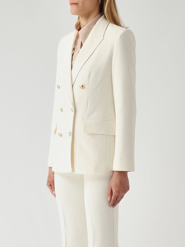3. Blazer de mujer Baila en cady elástico Marfil Nenette baila