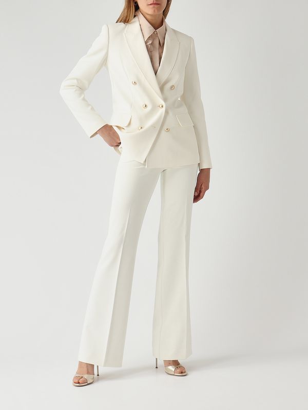 2. Blazer de mujer Baila en cady elástico Marfil Nenette baila