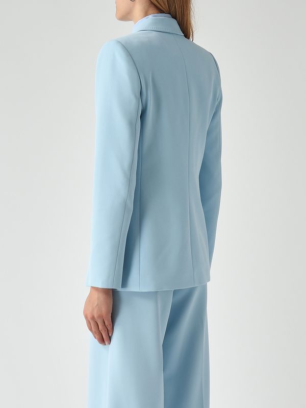 4. Blazer de mujer Baila en cady elástico Azul Nenette baila