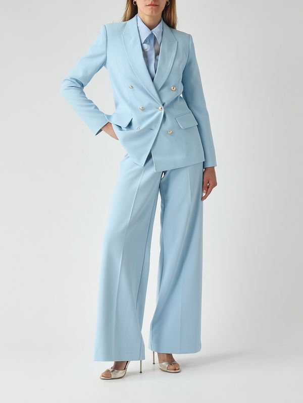 2. Blazer de mujer Baila en cady elástico Azul Nenette baila