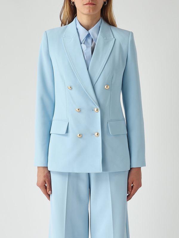 1. Blazer de mujer Baila en cady elástico Azul Nenette baila