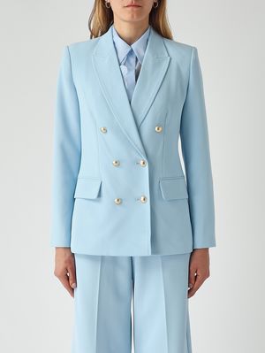 1. Blazer de mujer Baila en cady elástico Azul