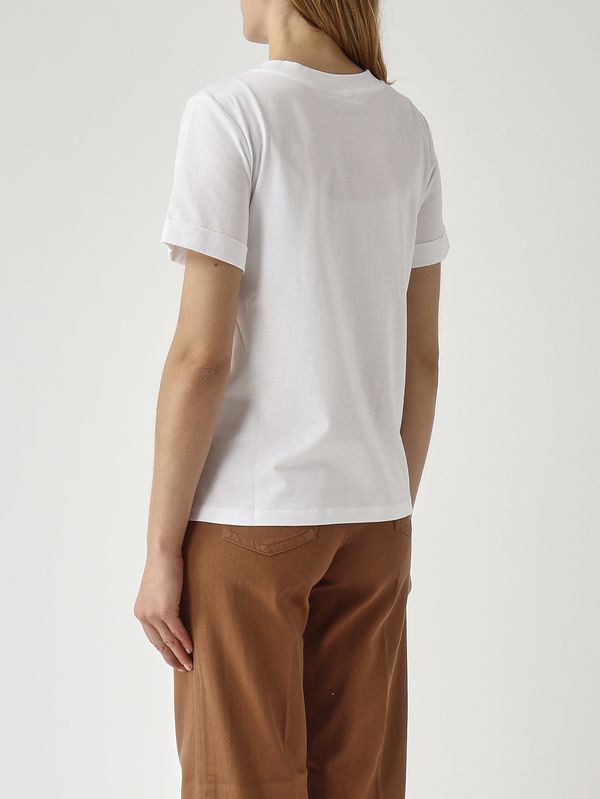 4. Camiseta Dart de algodón para mujer Blanco Nenette dert