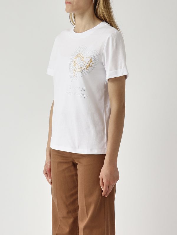 3. Camiseta Dart de algodón para mujer Blanco Nenette dert