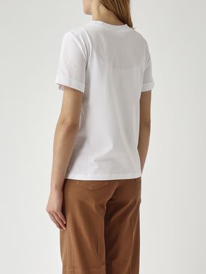 4. Camiseta Dart de algodón para mujer Blanco