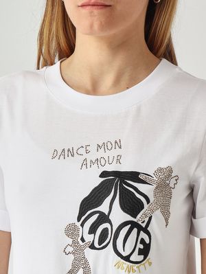 5. Camiseta Diuk de algodón para mujer Blanco