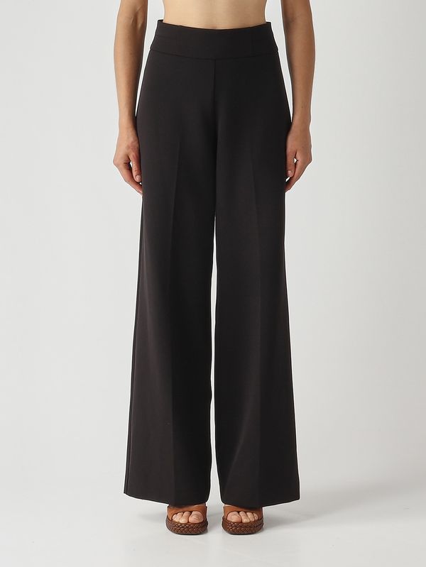 Women's stretch cady trousers Black Nenette