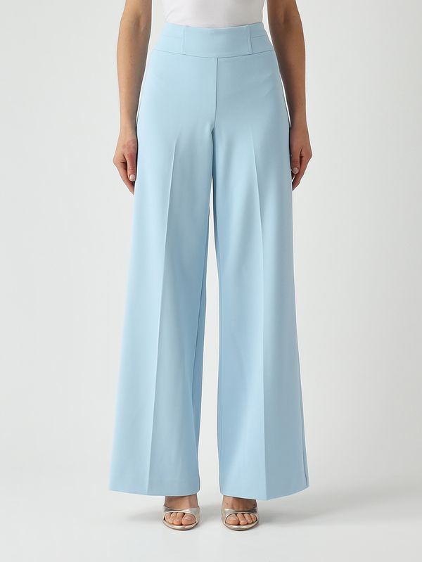 1. Damenhose aus Stretch-Cady Himmelblau Nenette ella