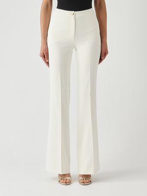 1. Escape Damen-Hose aus Stretch-Cady Elfenbein