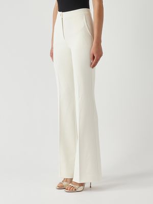 3. Escape Damen-Hose aus Stretch-Cady Elfenbein