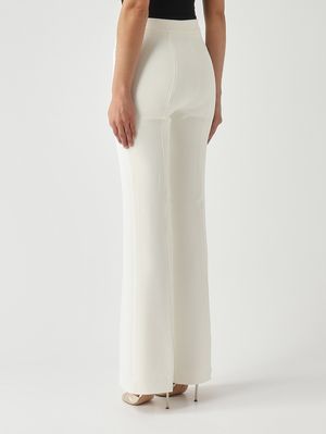 4. Escape Damen-Hose aus Stretch-Cady Elfenbein