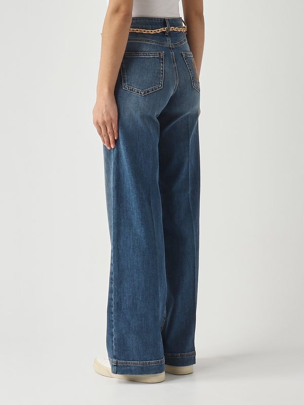 4. Jeans de mujer Scotch de algodón elástico. Denim medio Nenette scotch