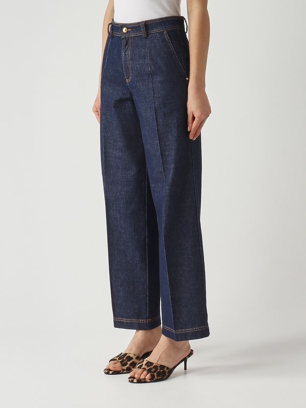 3. Jean Sveva pour femme en denim de coton. Jean foncé Nenette sveva