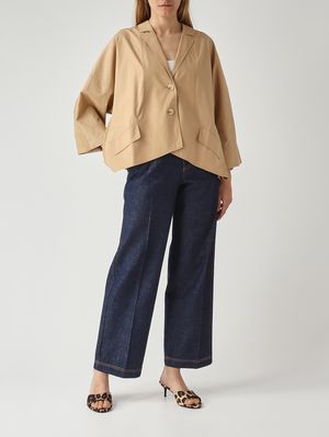 2. Jean Sveva pour femme en denim de coton. Jean foncé