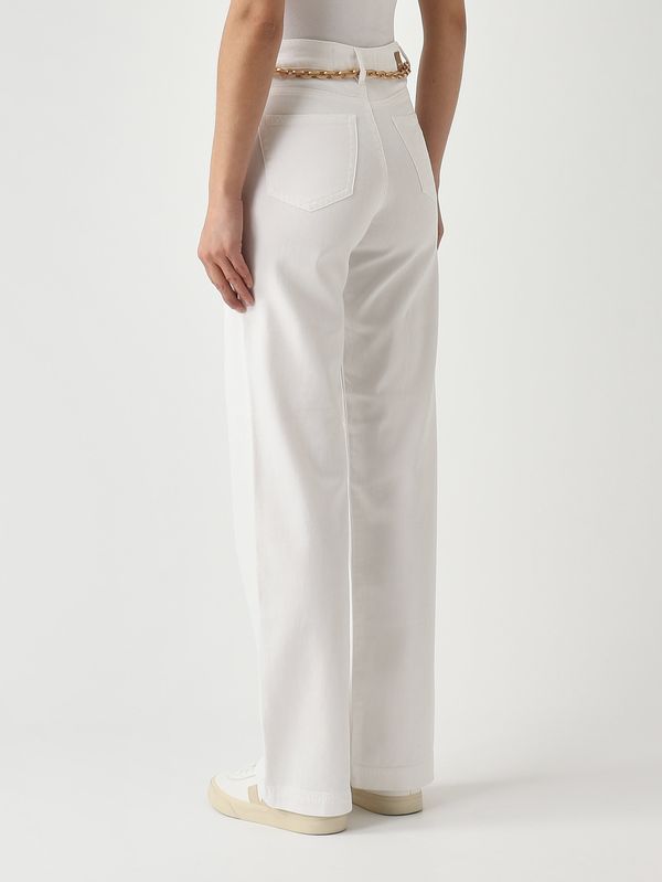 4. Stella Damen-Hose aus Stretch-Baumwolle Elfenbein Nenette stella