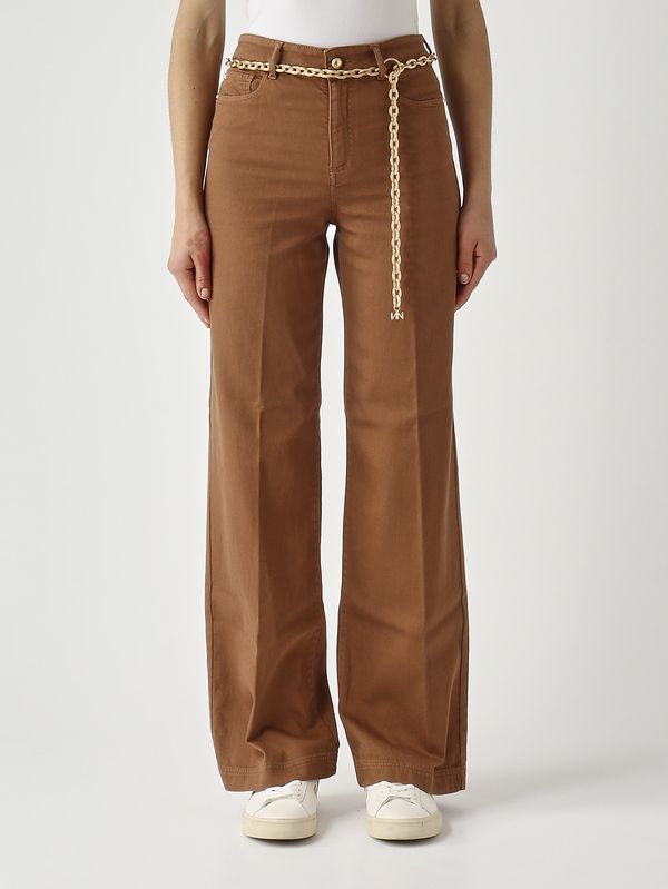 Pantalon femme Stella en coton stretch Cacao Nenette
