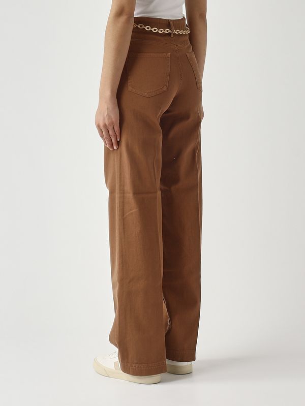 4. Pantalon femme Stella en coton stretch Cacao Nenette stella