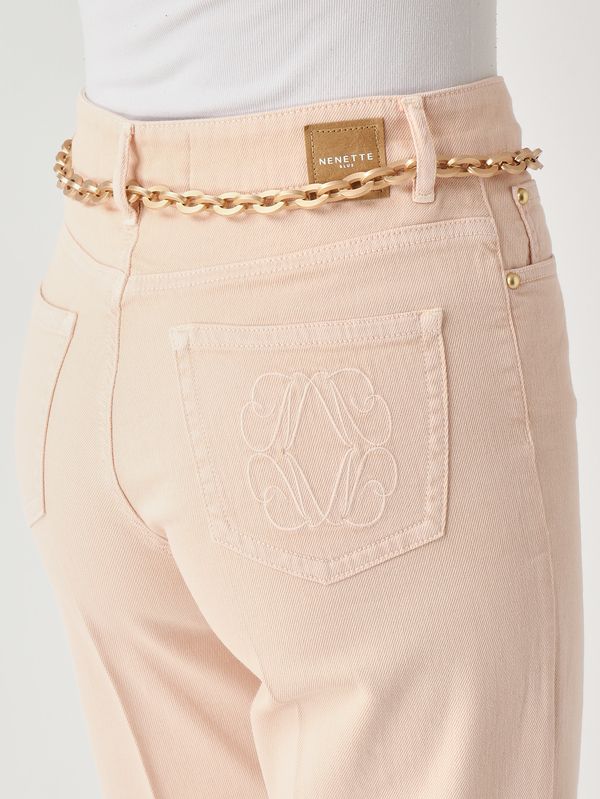 5. Stella Damen-Hose aus Stretch-Baumwolle Rosa Nenette stella