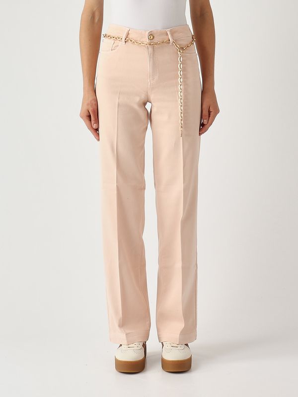 Stella women's stretch cotton trousers Pink Nenette