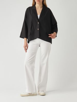 2. Pantalón Stella para mujer en algodón elástico. Marfil