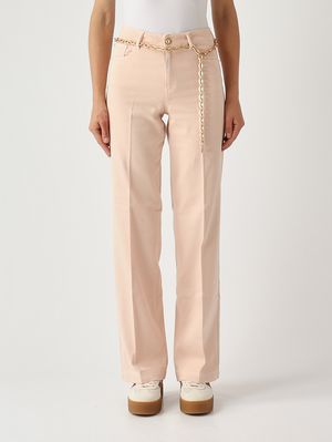 1. Stella Damen-Hose aus Stretch-Baumwolle Rosa