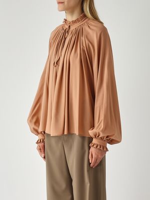 3. Damenbluse aus Stretch-Viskose Puder