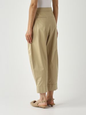 4. Pantalone donna in cotone stretch Beige