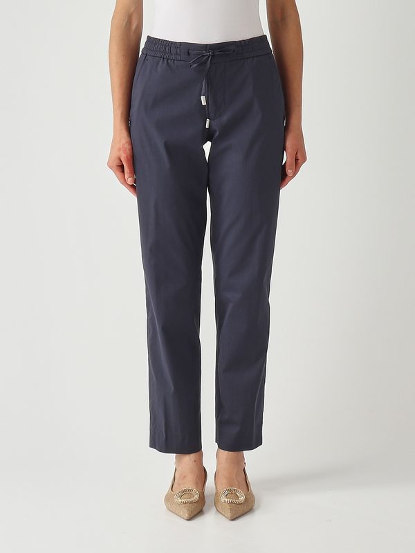 Pantalone donna in tessuto tecnico Blu Navy PT Torino