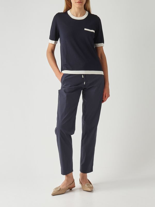2. Pantalone donna in tessuto tecnico Blu Navy PT Torino cdvsrkz00stdvd05