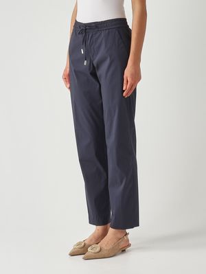 3. Pantalone donna in tessuto tecnico Blu Navy