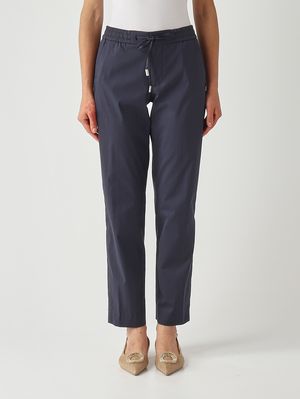 1. Pantalone donna in tessuto tecnico Blu Navy