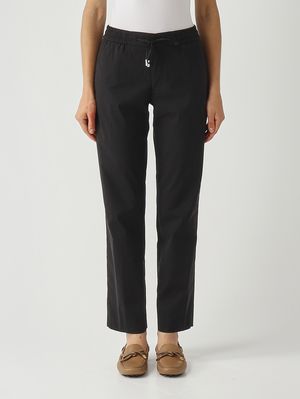 1. Damenhose aus Funktionsmaterial Schwarz