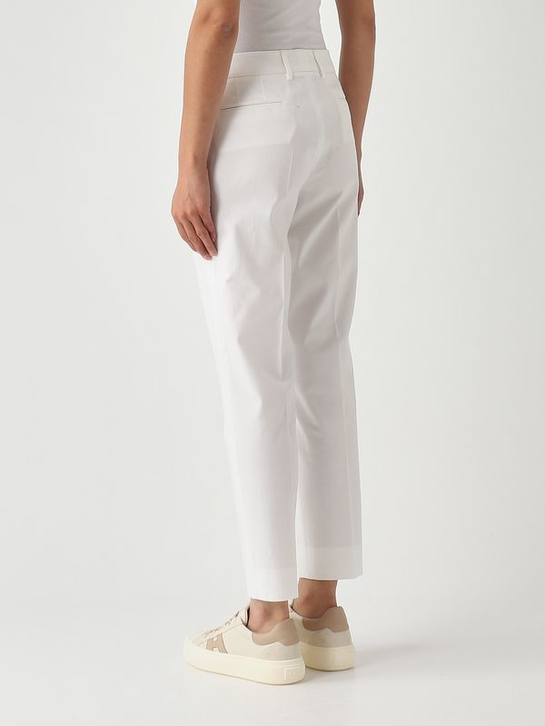 4. Pantalone donna in cotone stretch Bianco PT Torino cdvsnyz00stddx18