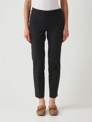 1. Women's stretch cotton trousers Black