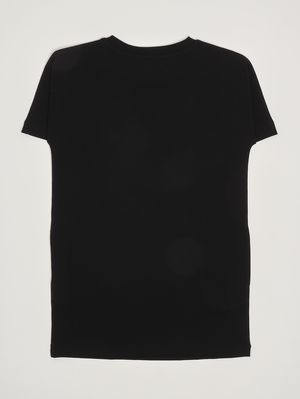 2. Vestido de niña de algodón elástico. Negro