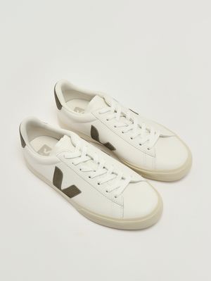 2. Herren-Sneaker Campo aus O.T.-Leder und Wildleder Weiß-Khaki