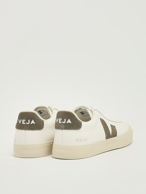 3. Herren-Sneaker Campo aus O.T.-Leder und Wildleder Weiß-Khaki