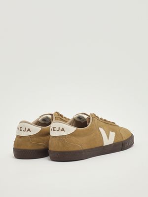 3. Men's Volley sneakers in suede leather Camel