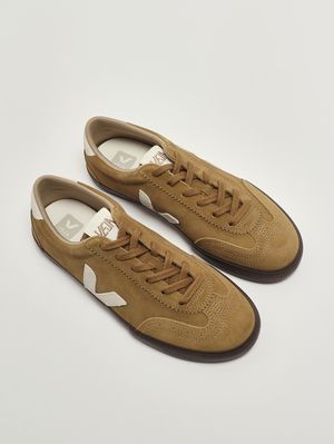 2. Men's Volley sneakers in suede leather Camel