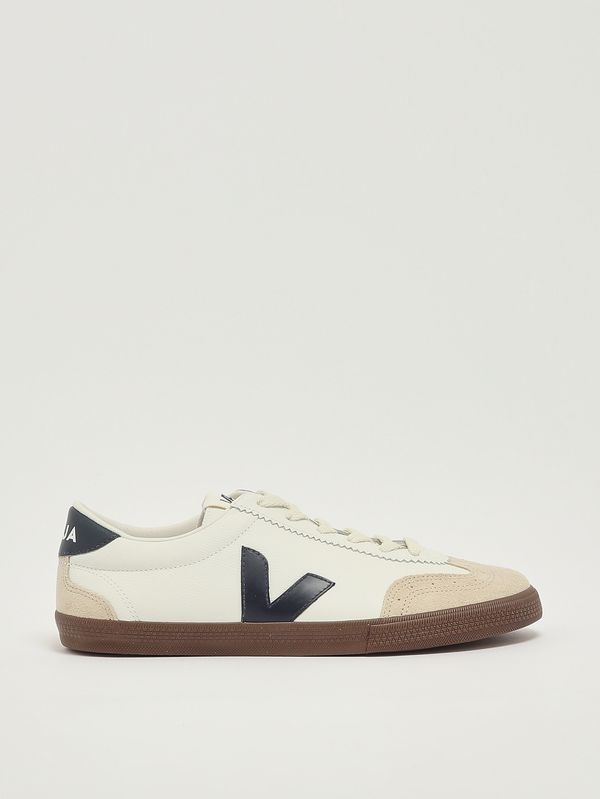 1. Sneakers uomo Volley in pelle Bianco-Navy Veja vo2003531