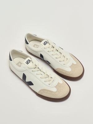 2. Sneakers uomo Volley in pelle Bianco-Navy