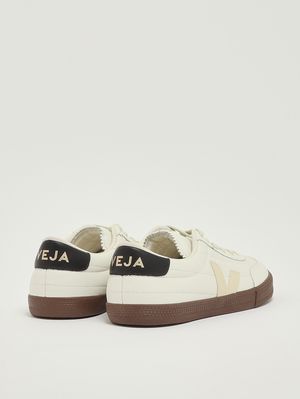 3. Herren-Sneaker Panenka aus Leder Schwarz-Weiß