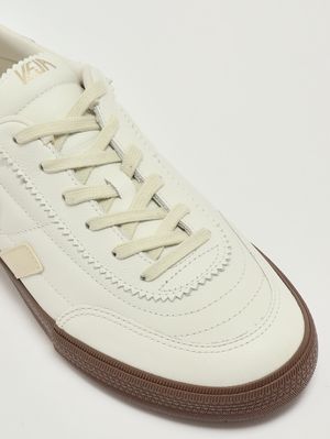5. Herren-Sneaker Panenka aus Leder Schwarz-Weiß