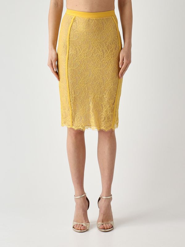 Damenrock aus Spitze Sonnenblume Elisabetta Franchi