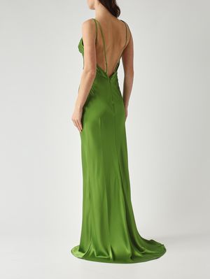 4. Vestido de mujer de satén Aloe
